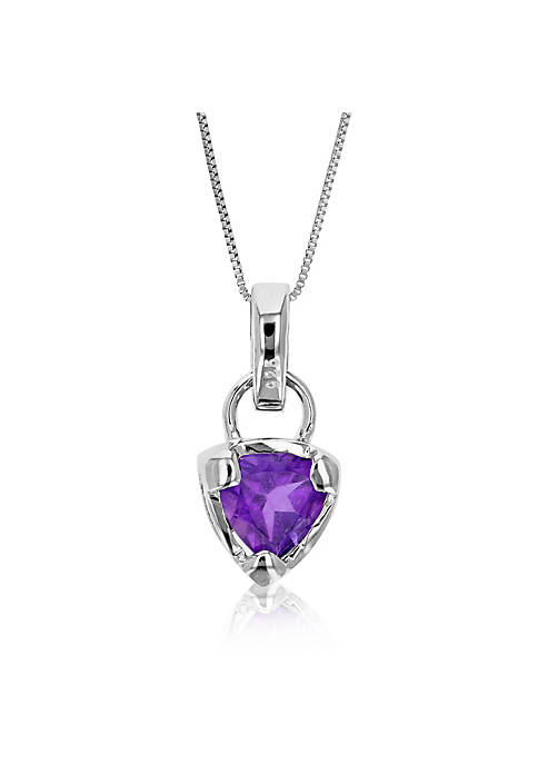 Vir Jewels 0.60 cttw Purple Amethyst Pendant Necklace