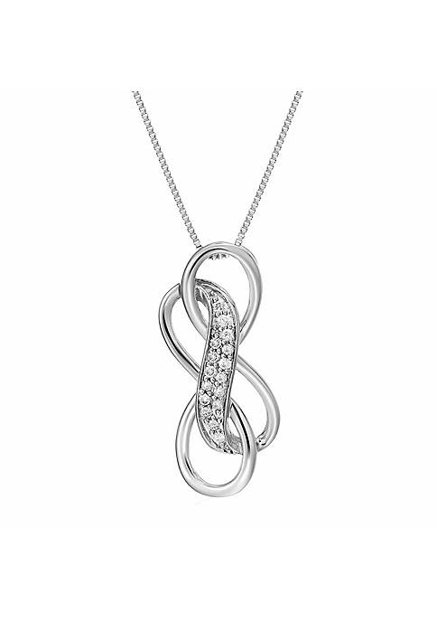 Vir Jewels 1/10 cttw Diamond Musical Pendant 10K White Gold with 
