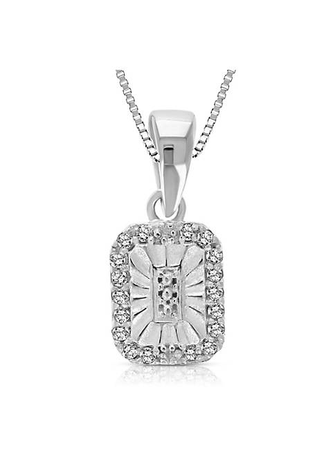 Vir Jewels 1/10 cttw Diamond Pendant Necklace .925