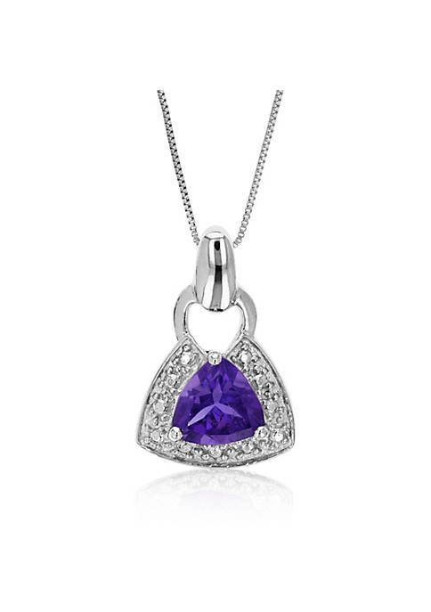 Vir Jewels 0.60 cttw Purple Amethyst Pendant Necklace