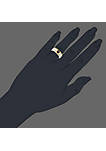 1/2 cttw Mens Ring Rhodolite Garnet 18K Two Tone Gold SI Clarity Size 10