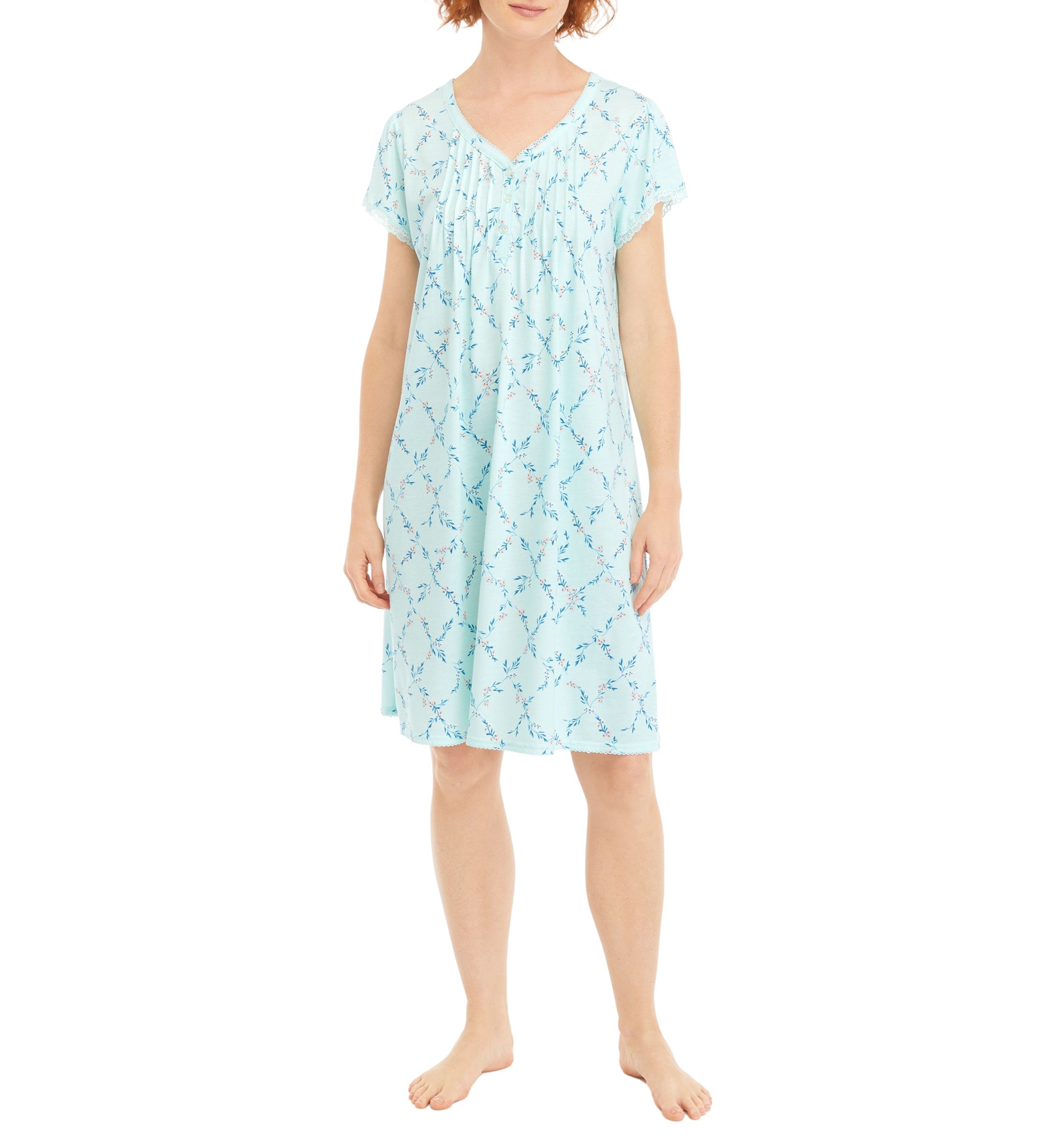 Silky Knit Short Gown