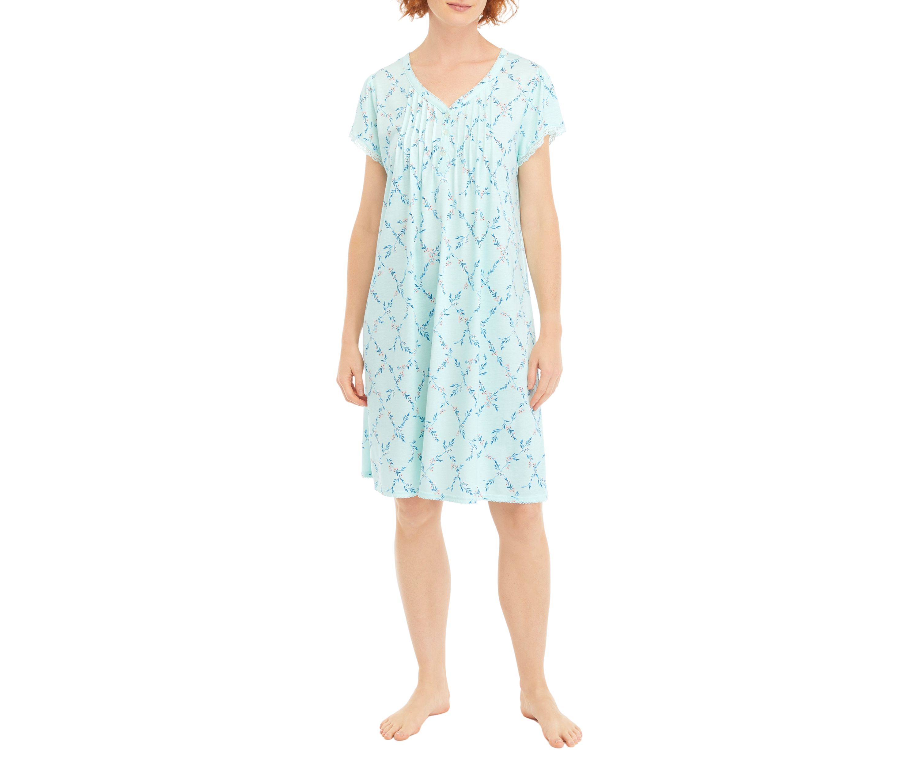 Silky Knit Short Gown