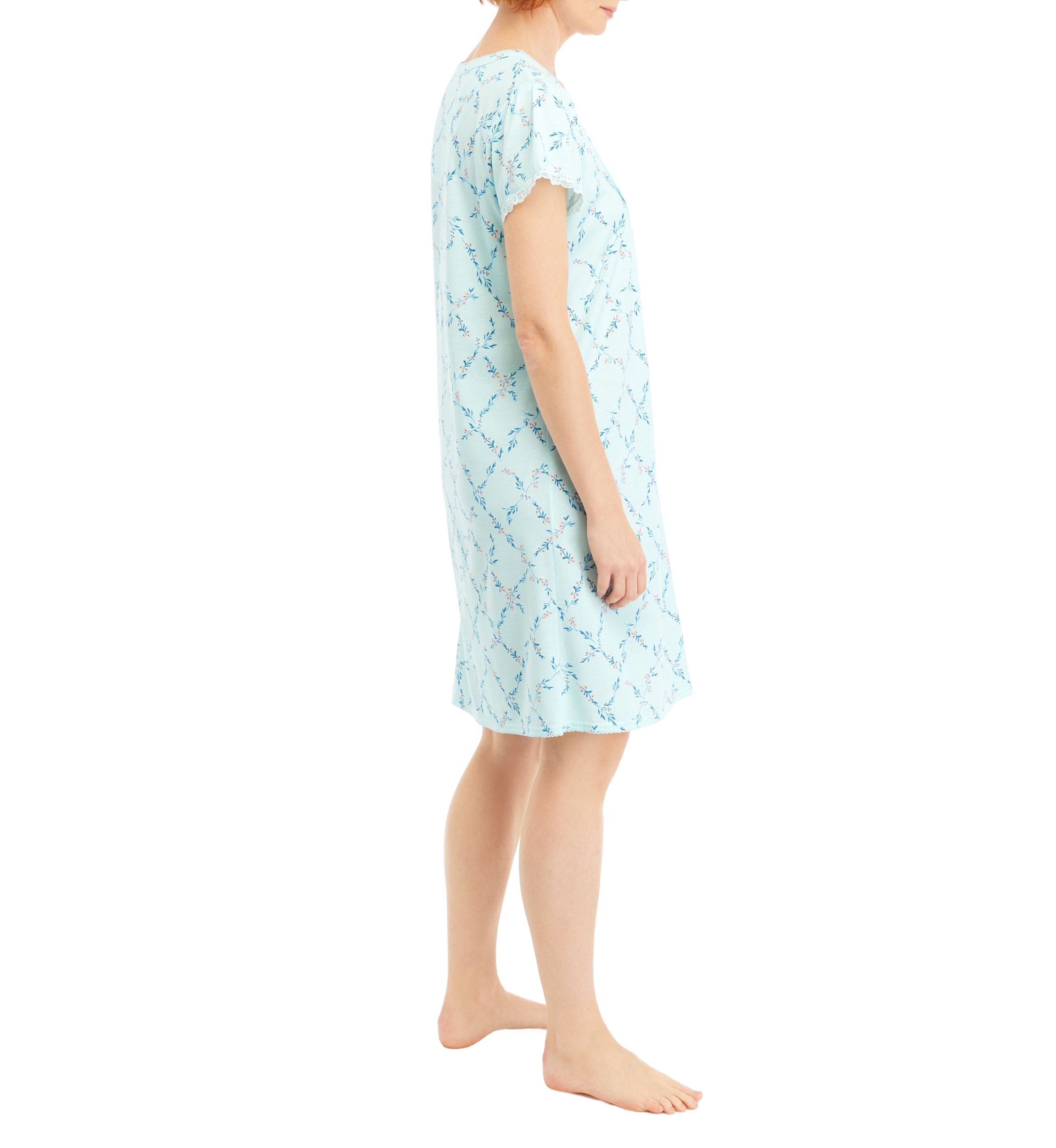 Silky Knit Short Gown