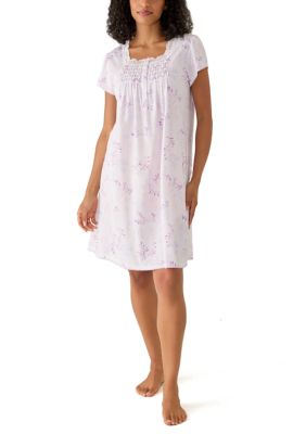 Miss Elaine Women's Silky Knit Short Nightgown, XL