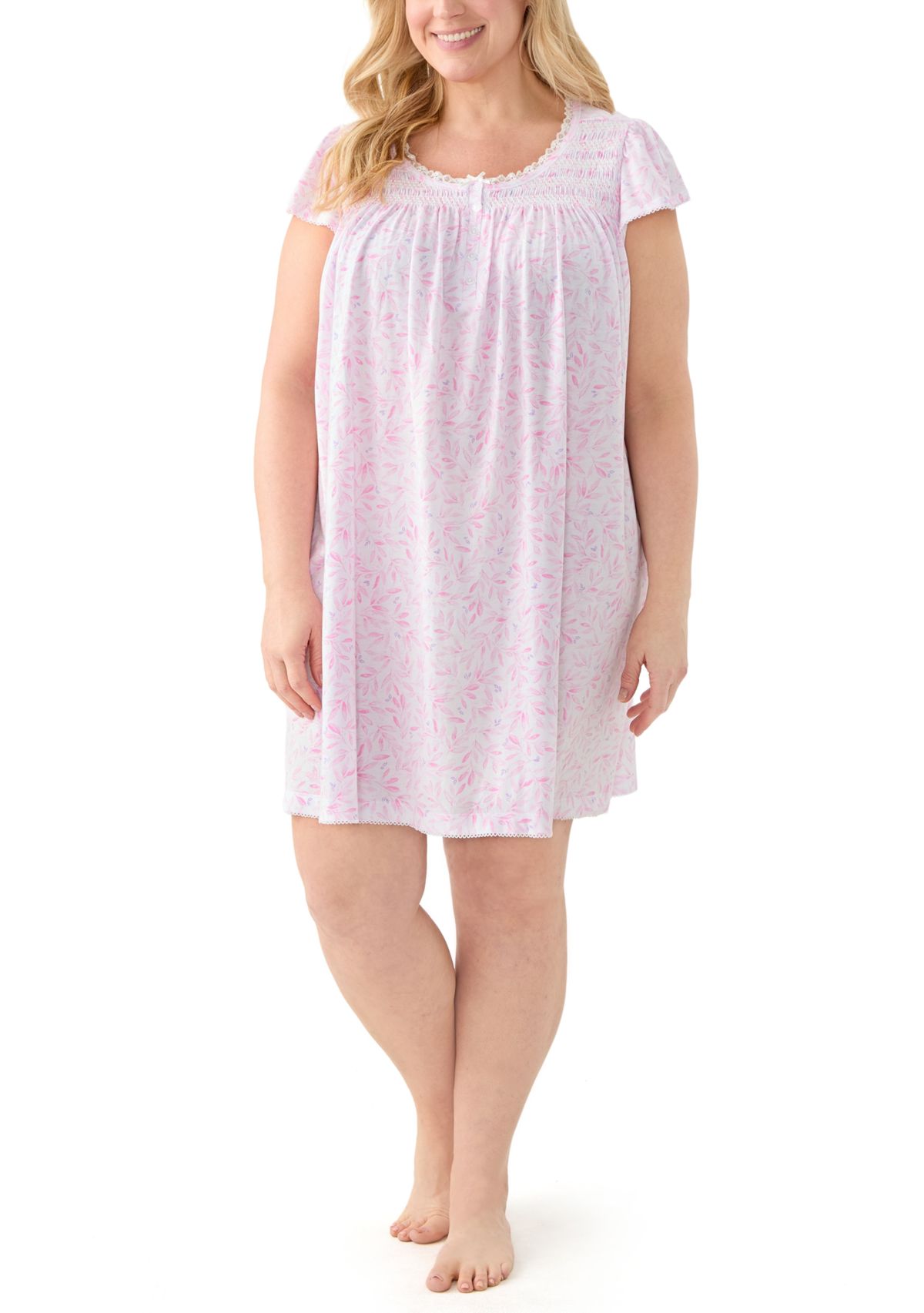 Plus Size Printed Nightgown