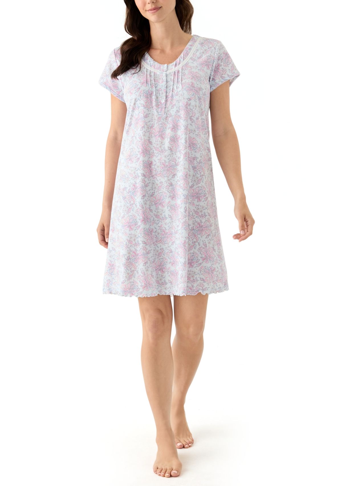Short Printed Nightgown