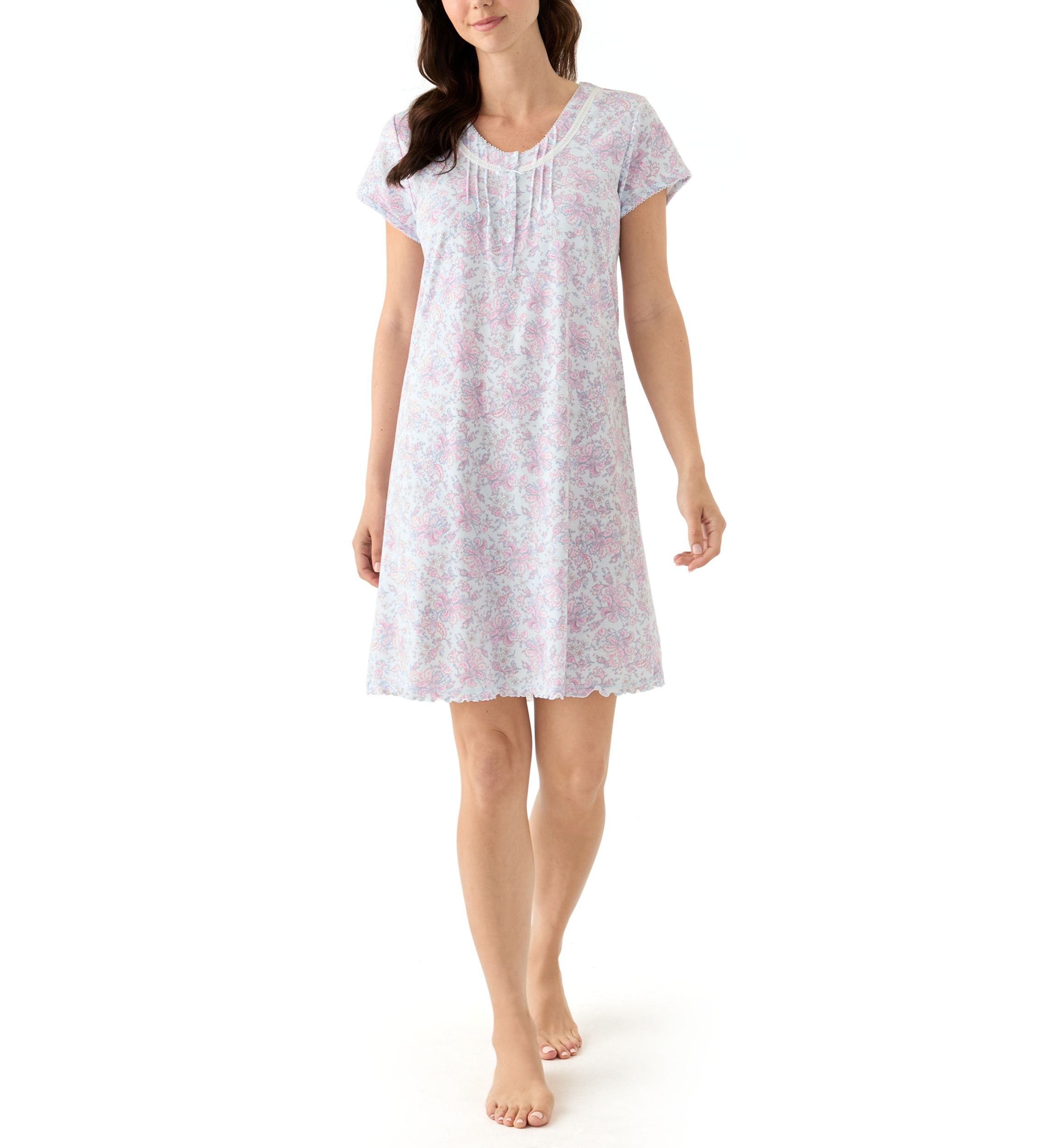Short Printed Nightgown