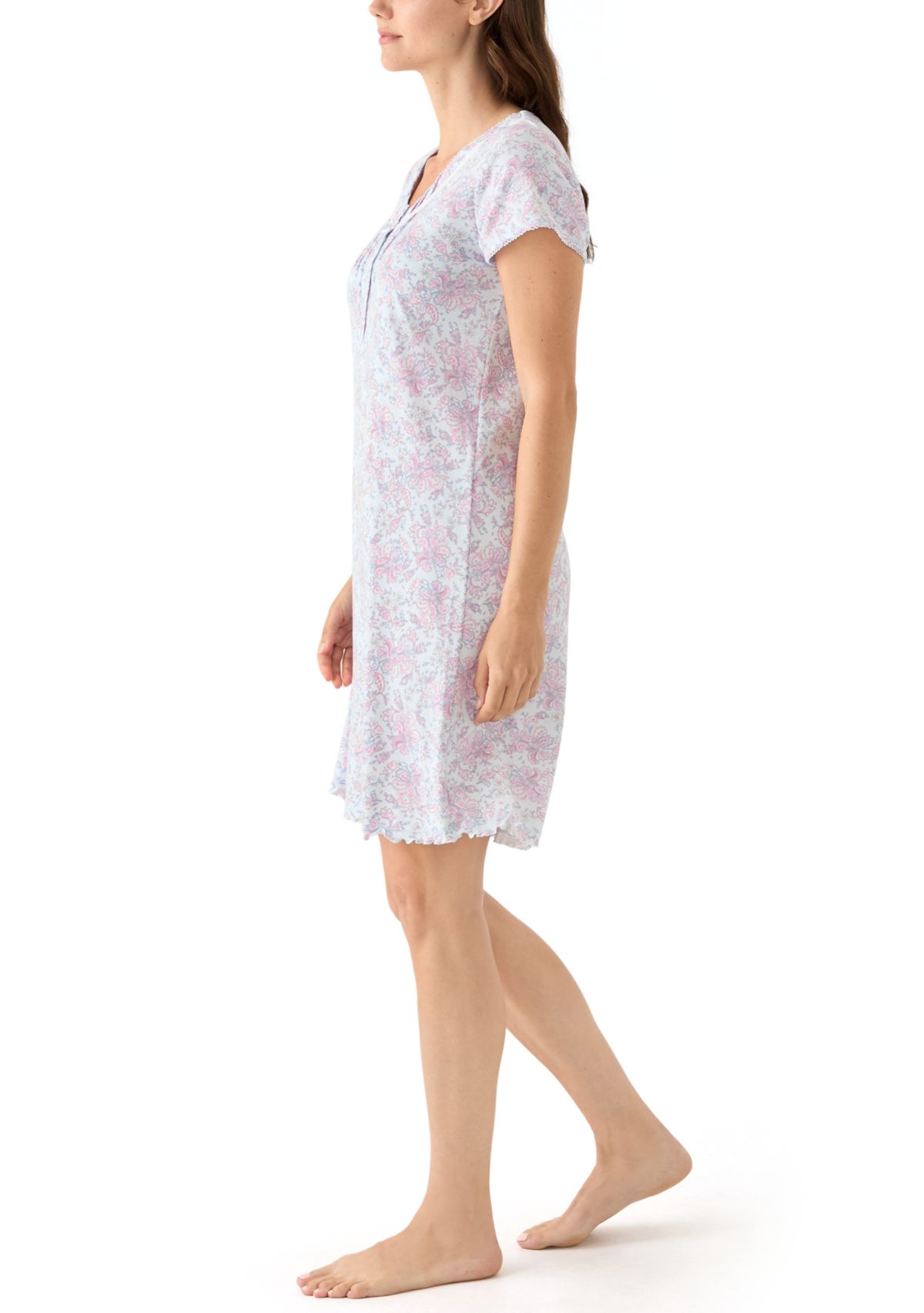 Short Printed Nightgown