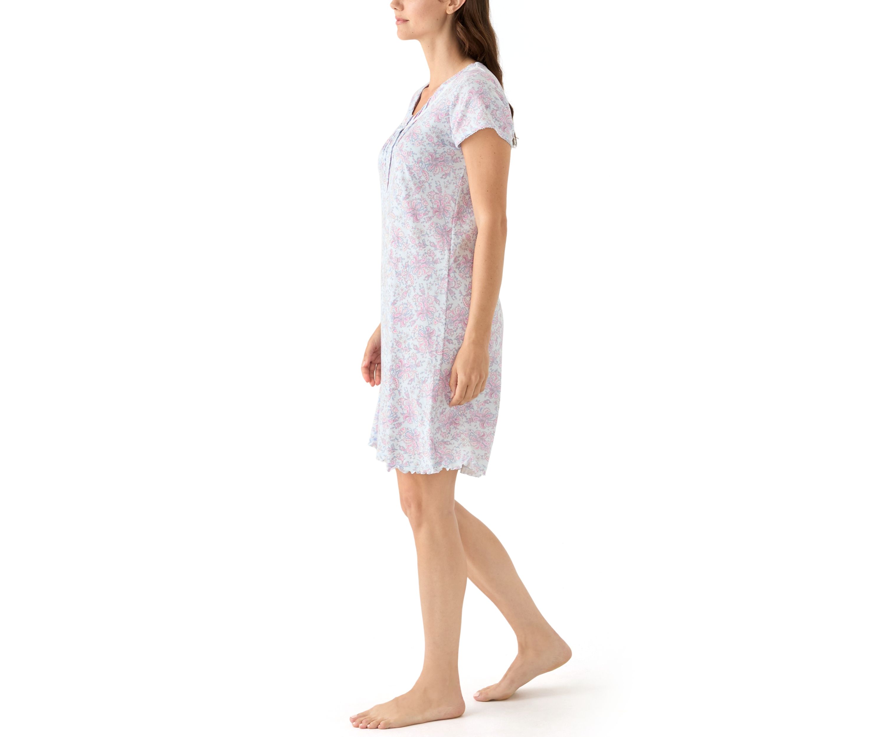Short Printed Nightgown