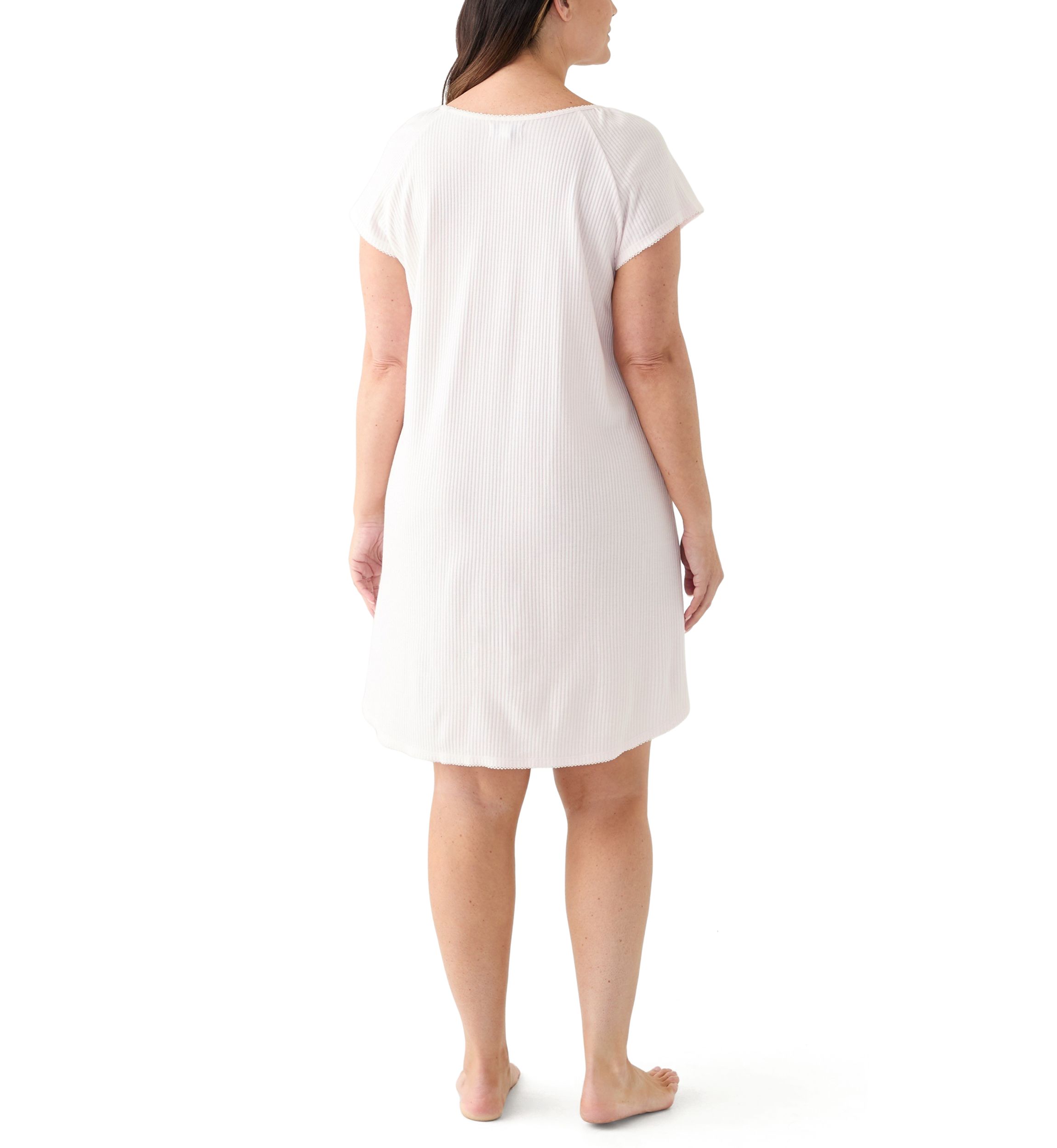 Plus Size Short Flutter Sleeve Gown