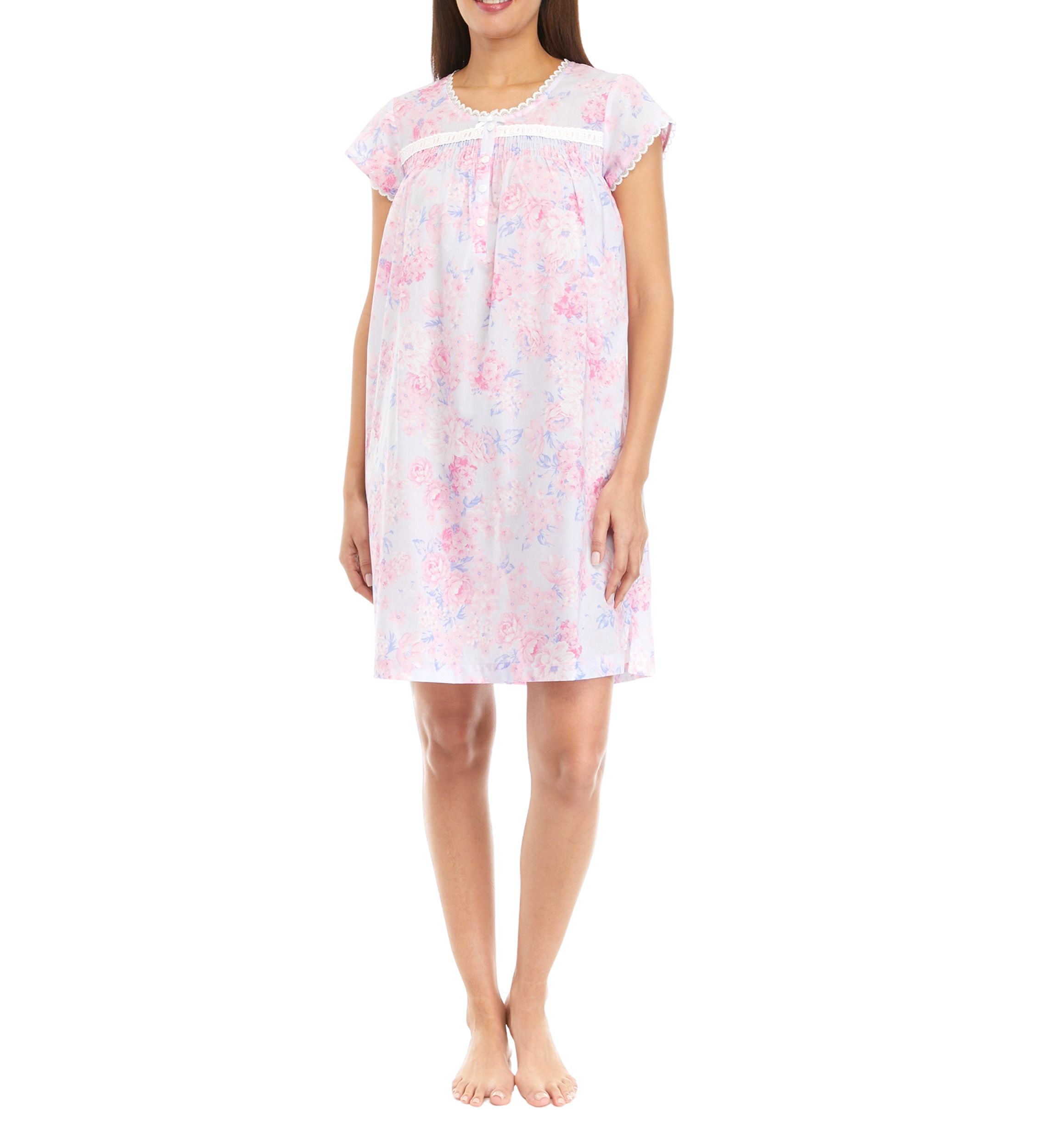   Woven Cotton Short Gown 
