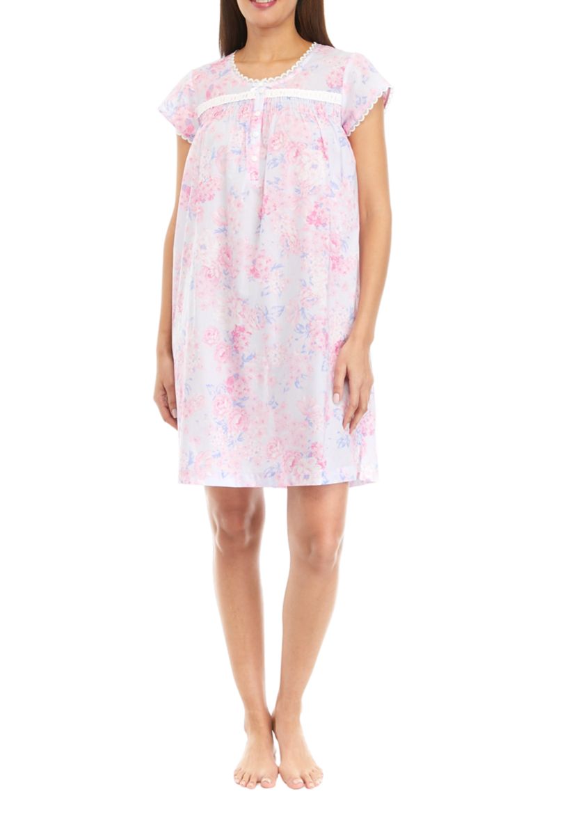   Woven Cotton Short Gown 