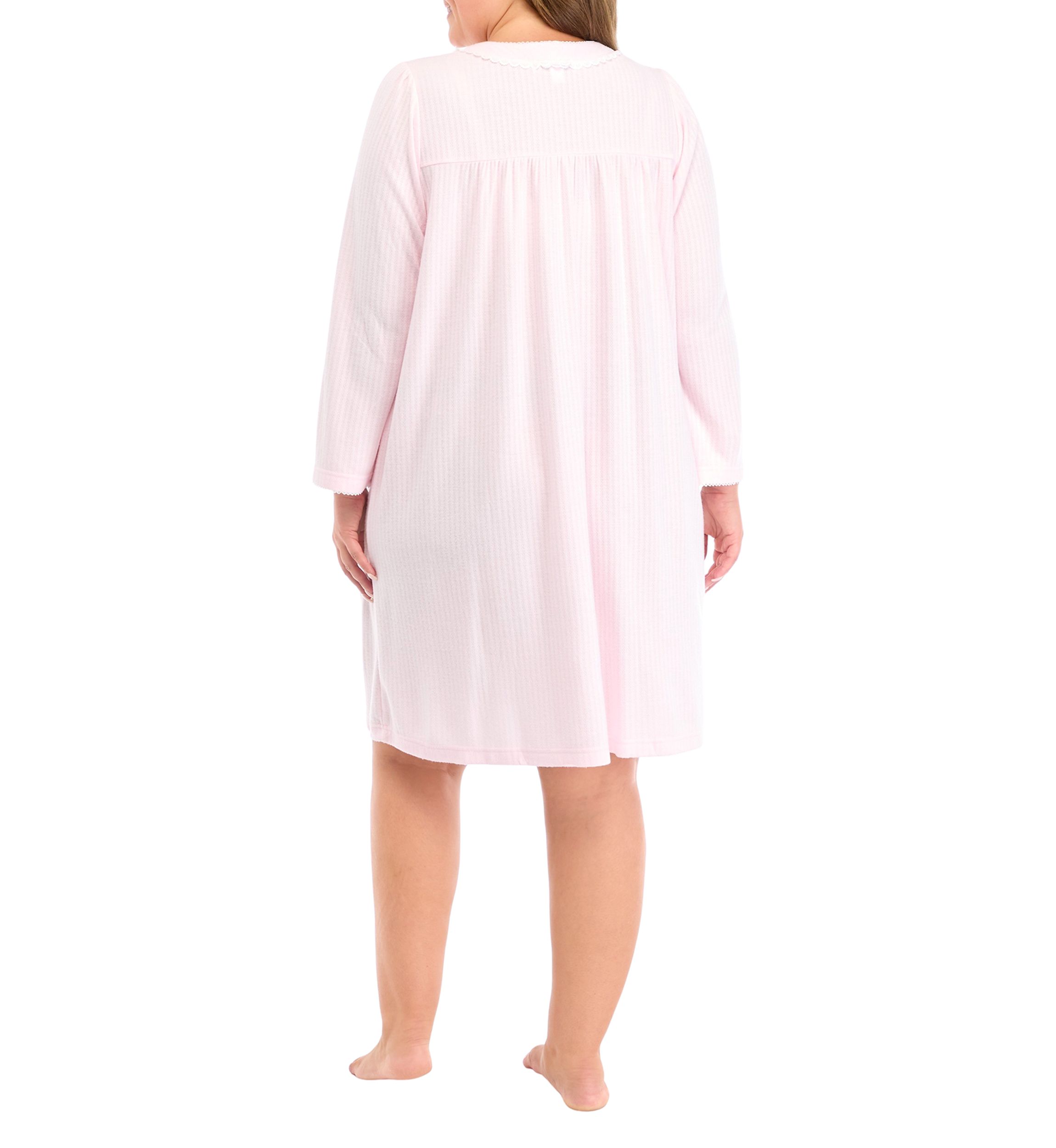 Plus Size Honeycomb Short Gown