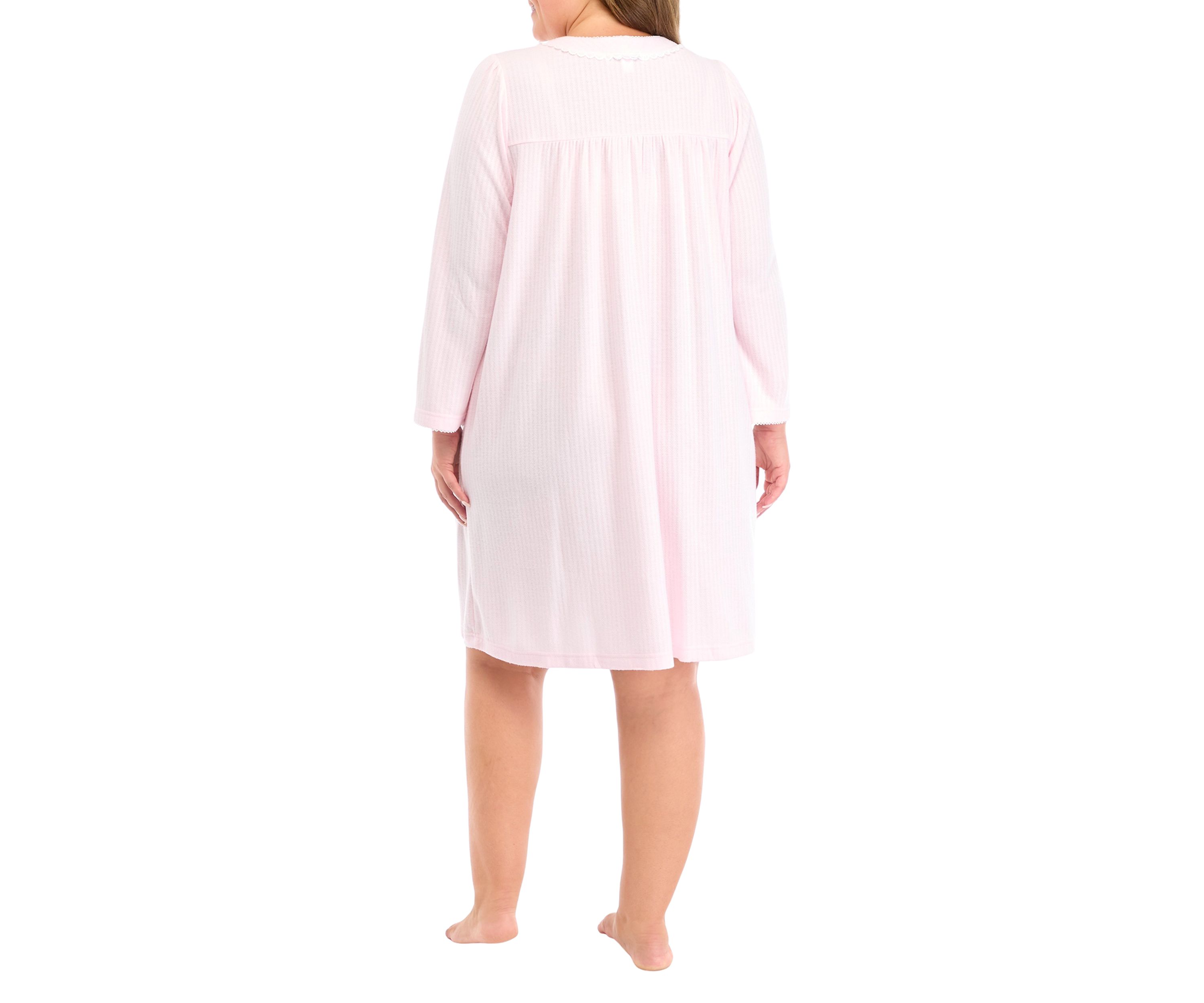 Plus Size Honeycomb Short Gown