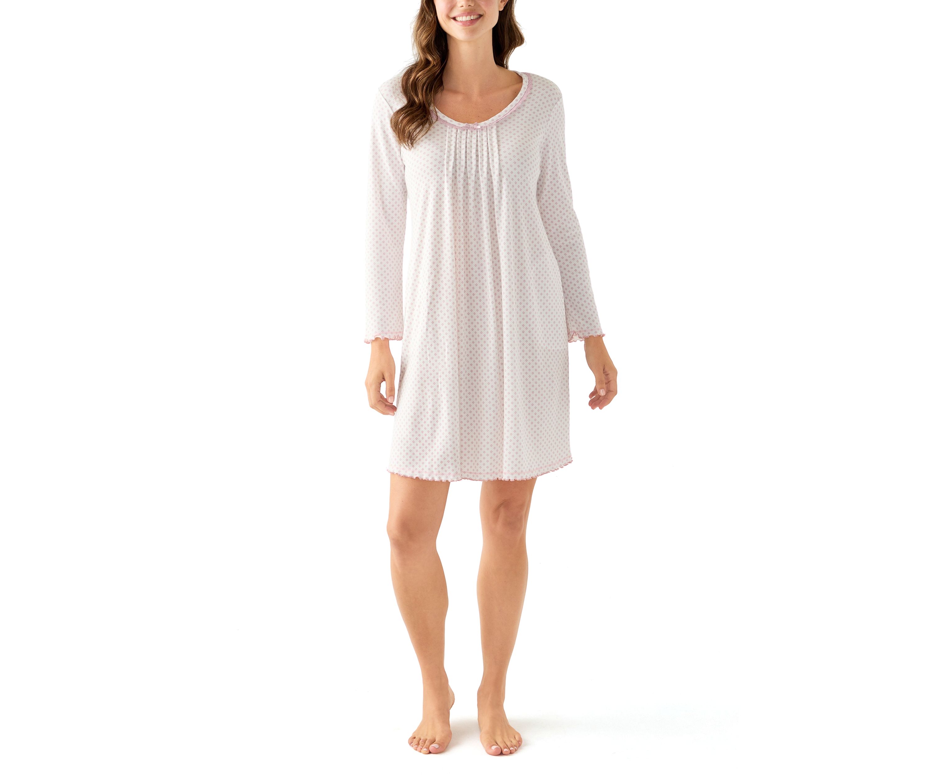 Cottonessa Long Sleeve Short Gown