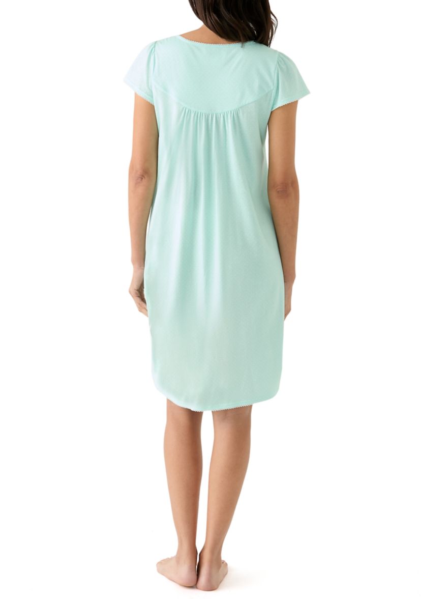 Womens Flutter Sleeve Nightgown