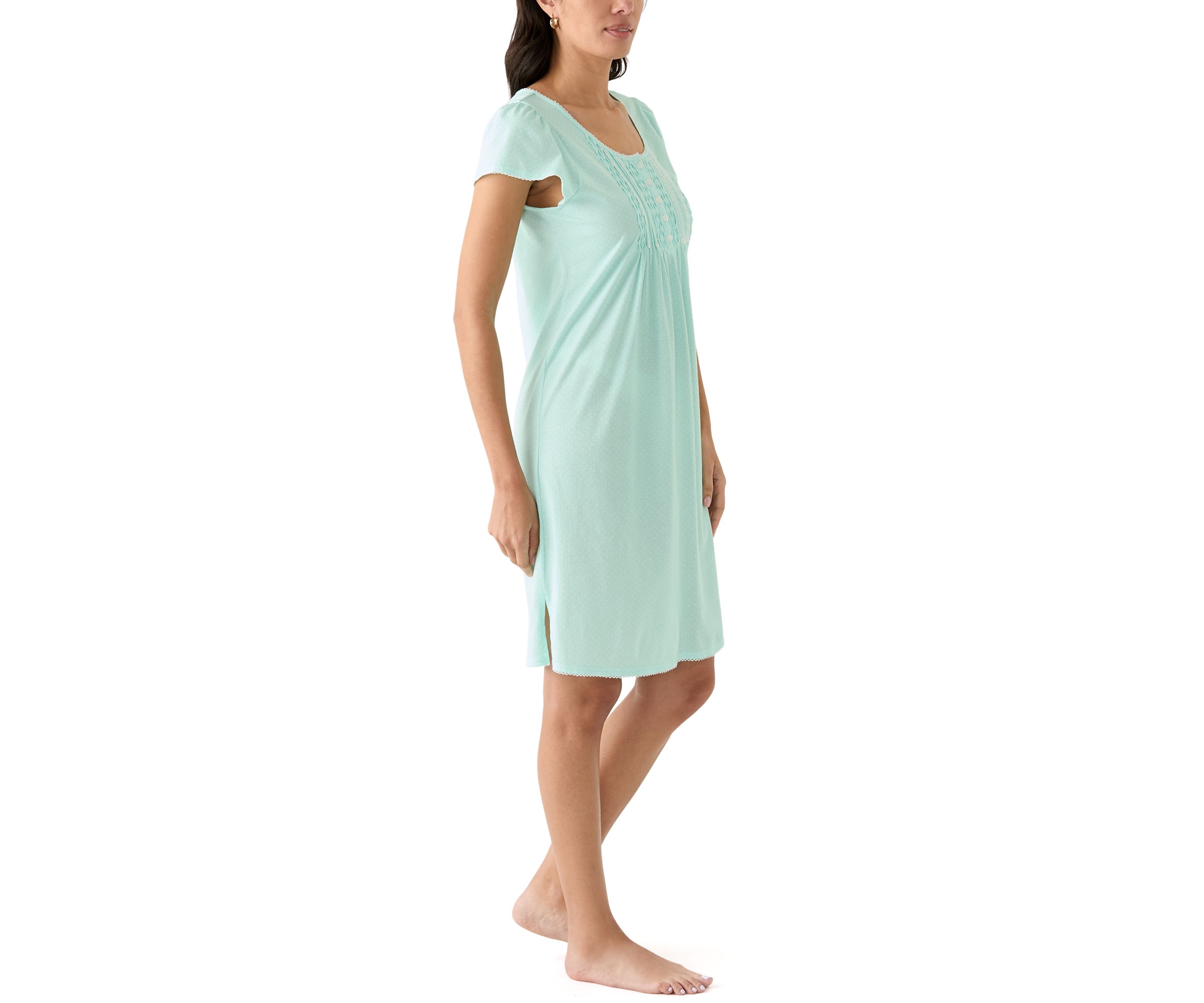 Womens Flutter Sleeve Nightgown