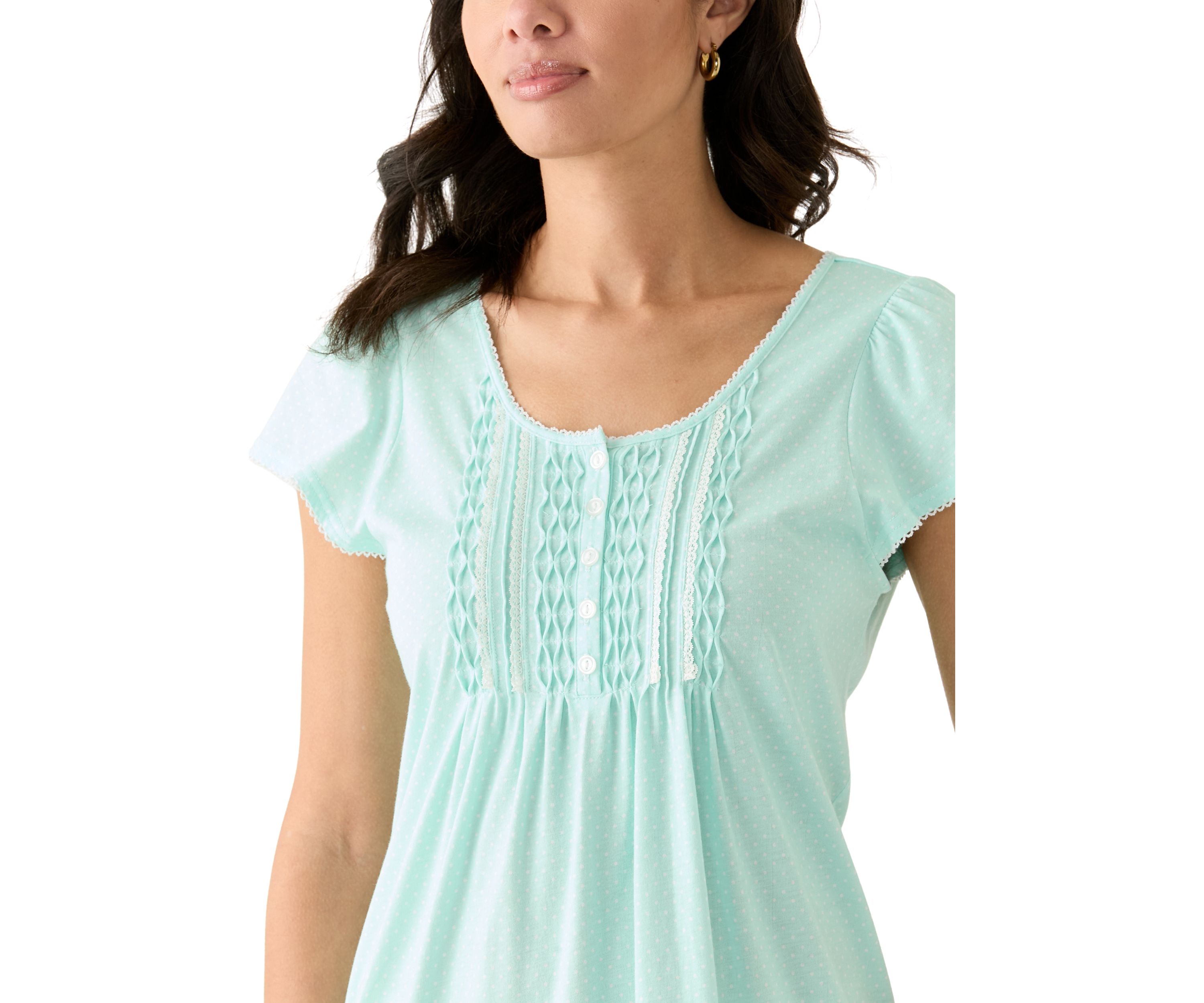 Womens Flutter Sleeve Nightgown
