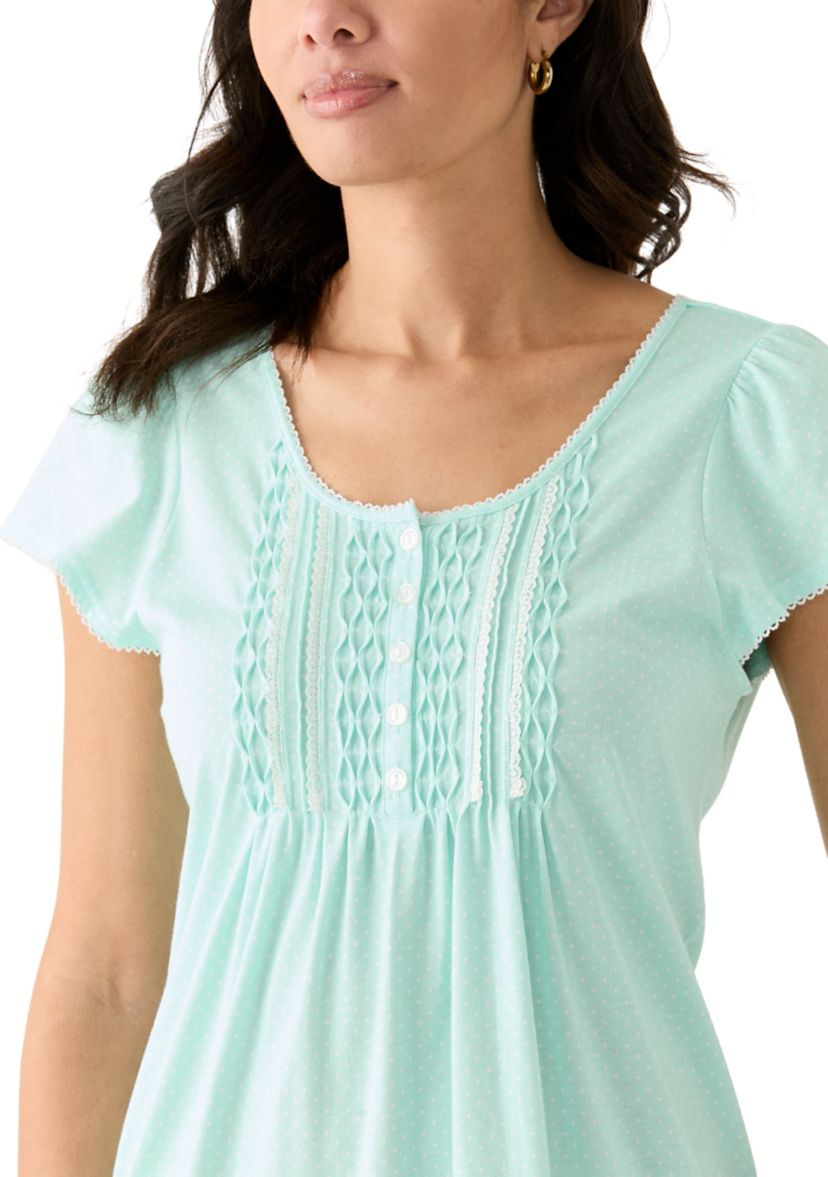 Womens Flutter Sleeve Nightgown