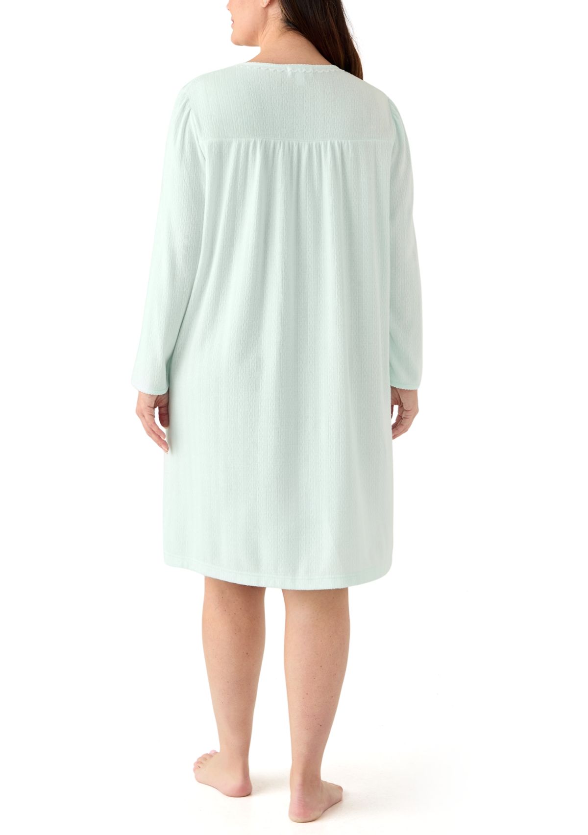 Plus Size Long Sleeve Nightgown