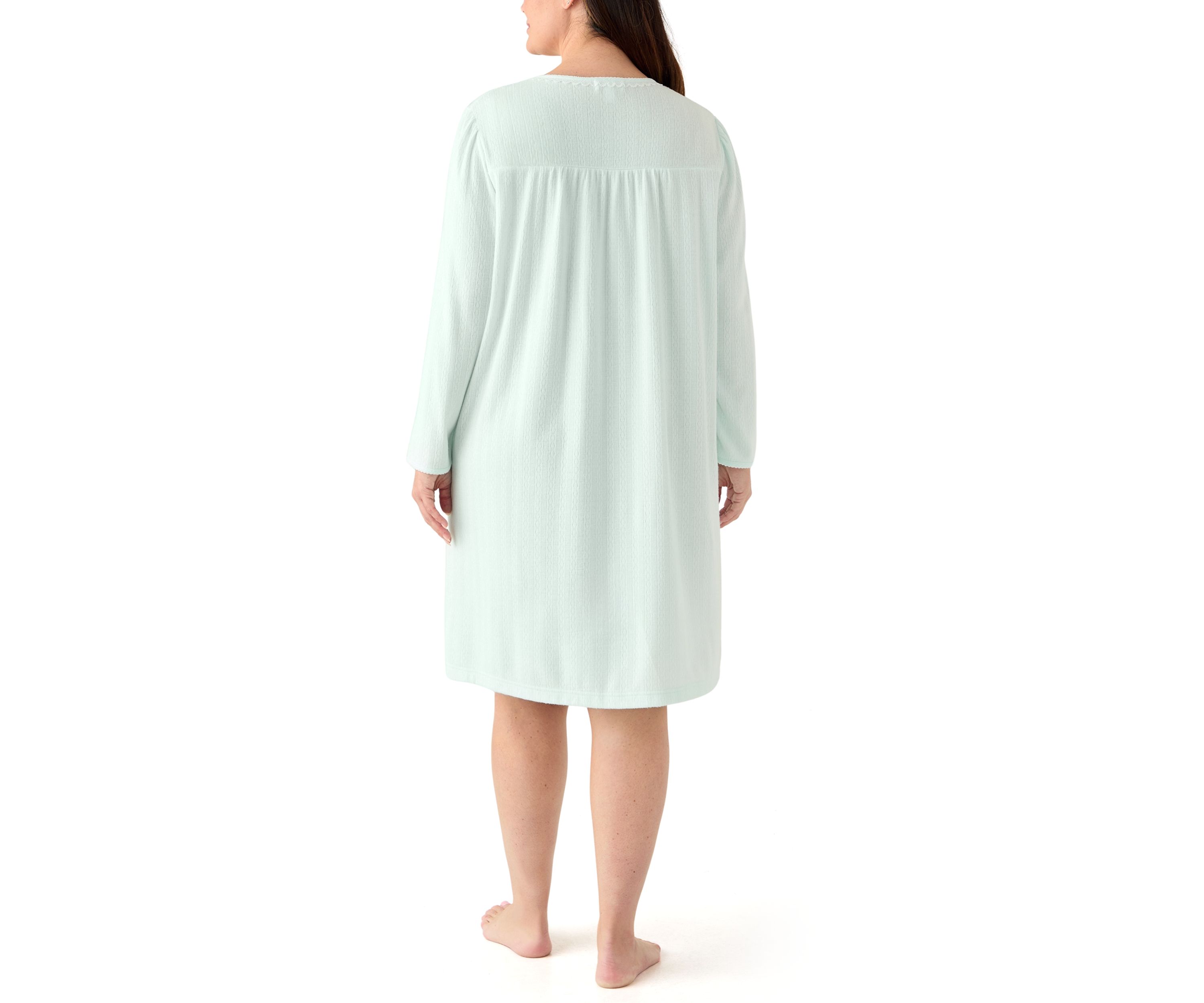 Plus Size Long Sleeve Nightgown