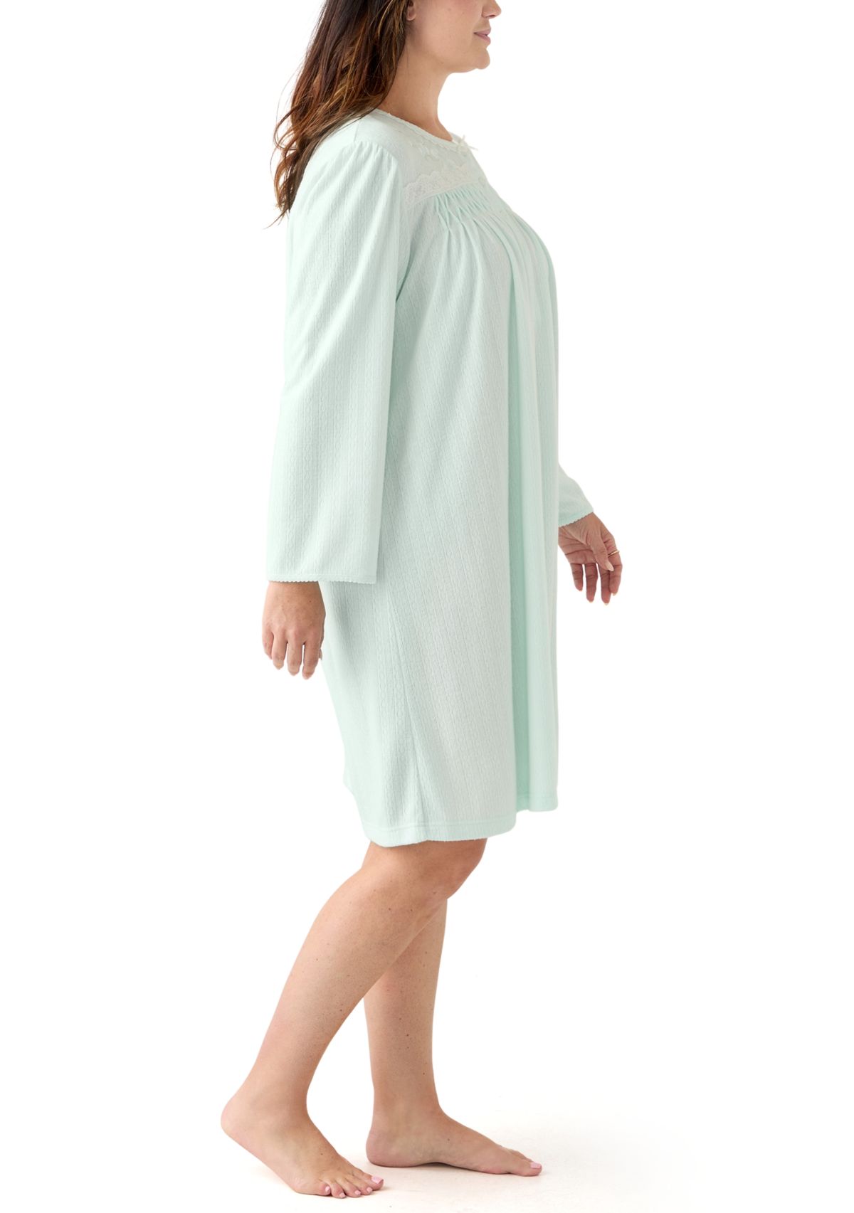 Plus Size Long Sleeve Nightgown