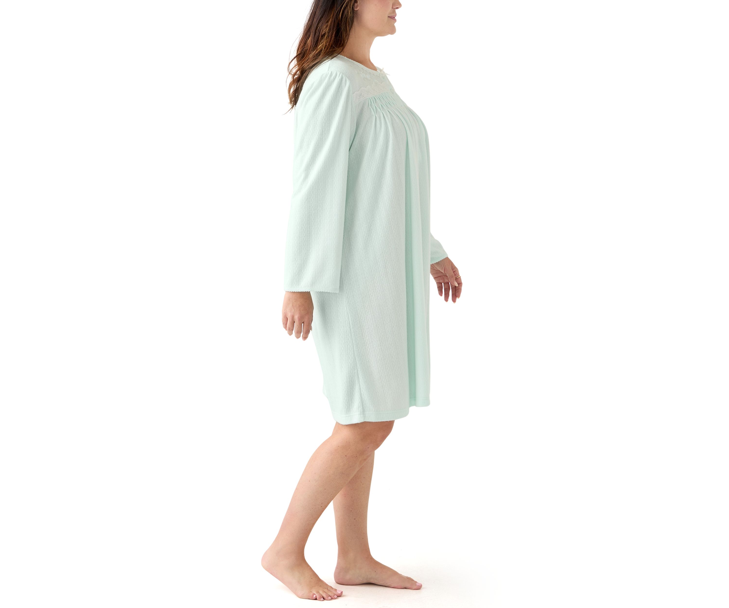 Plus Size Long Sleeve Nightgown