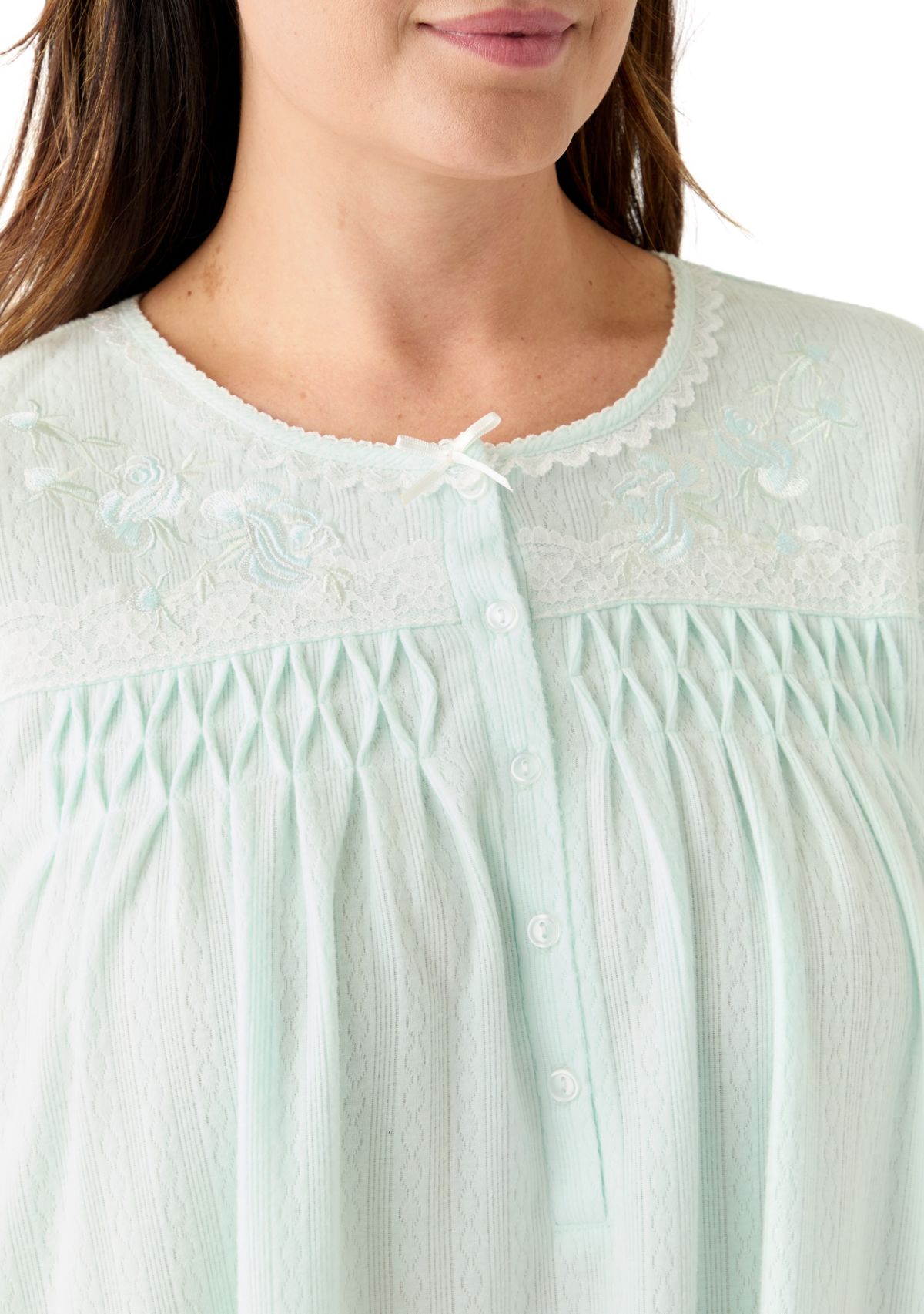 Plus Size Long Sleeve Nightgown