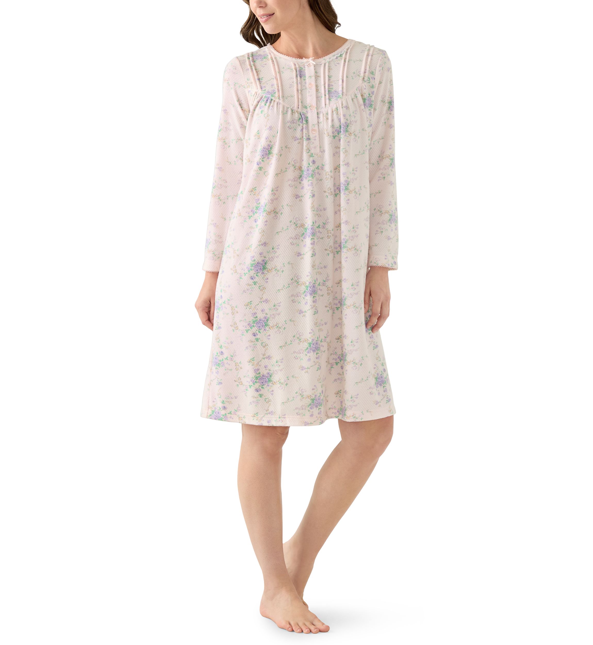 Womens Long Sleeve Short Gown