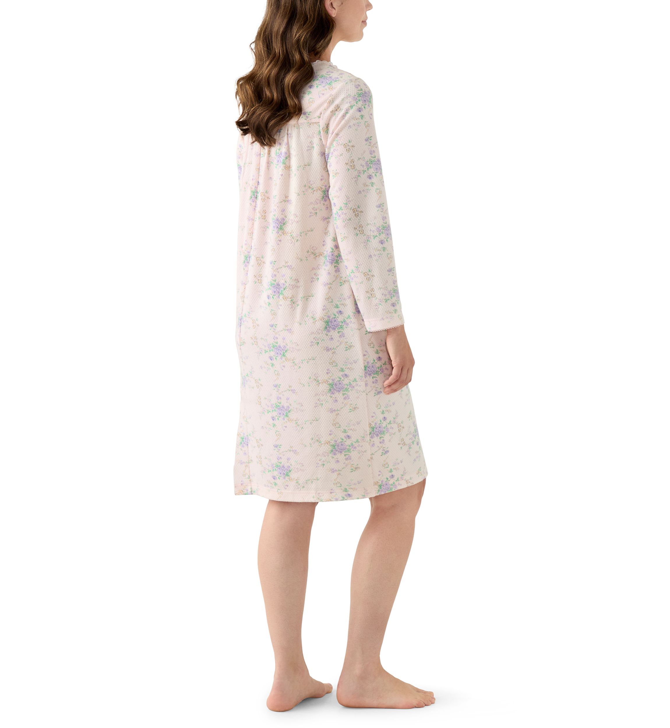 Womens Long Sleeve Short Gown