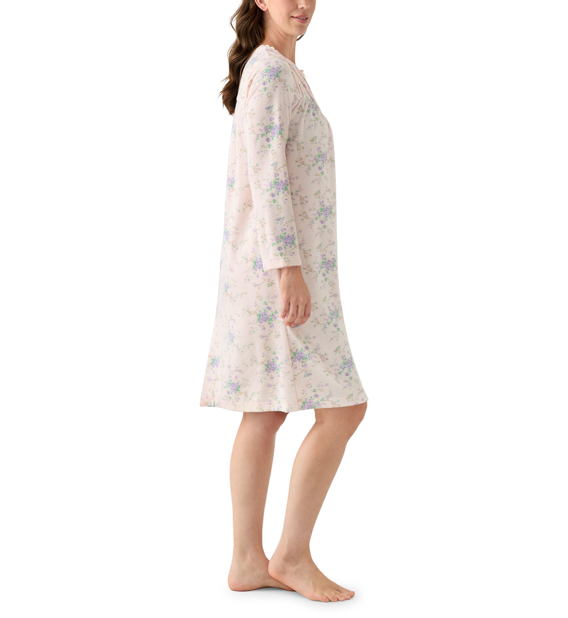 Womens Long Sleeve Short Gown
