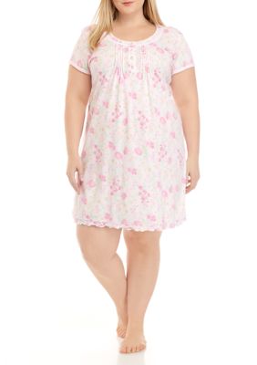 Miss Elaine Plus Size Cottonessa Short Nightgown Belk 