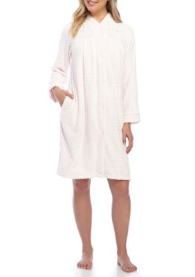 short snap front robe