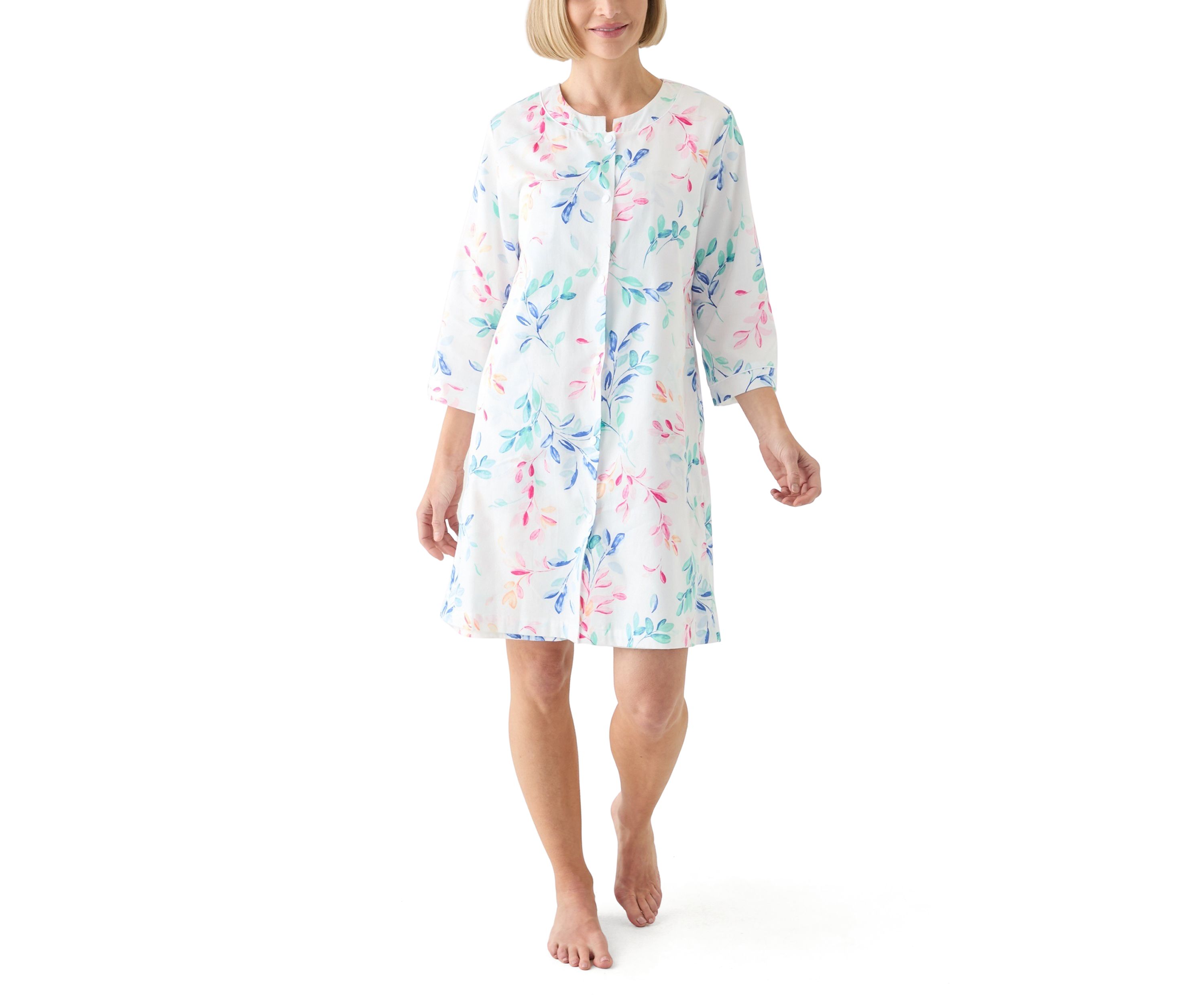 Short Snap Front Robe