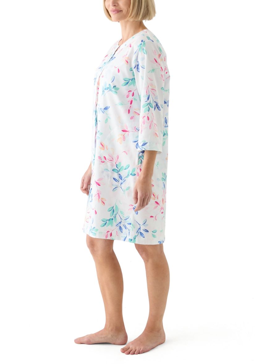 Short Snap Front Robe