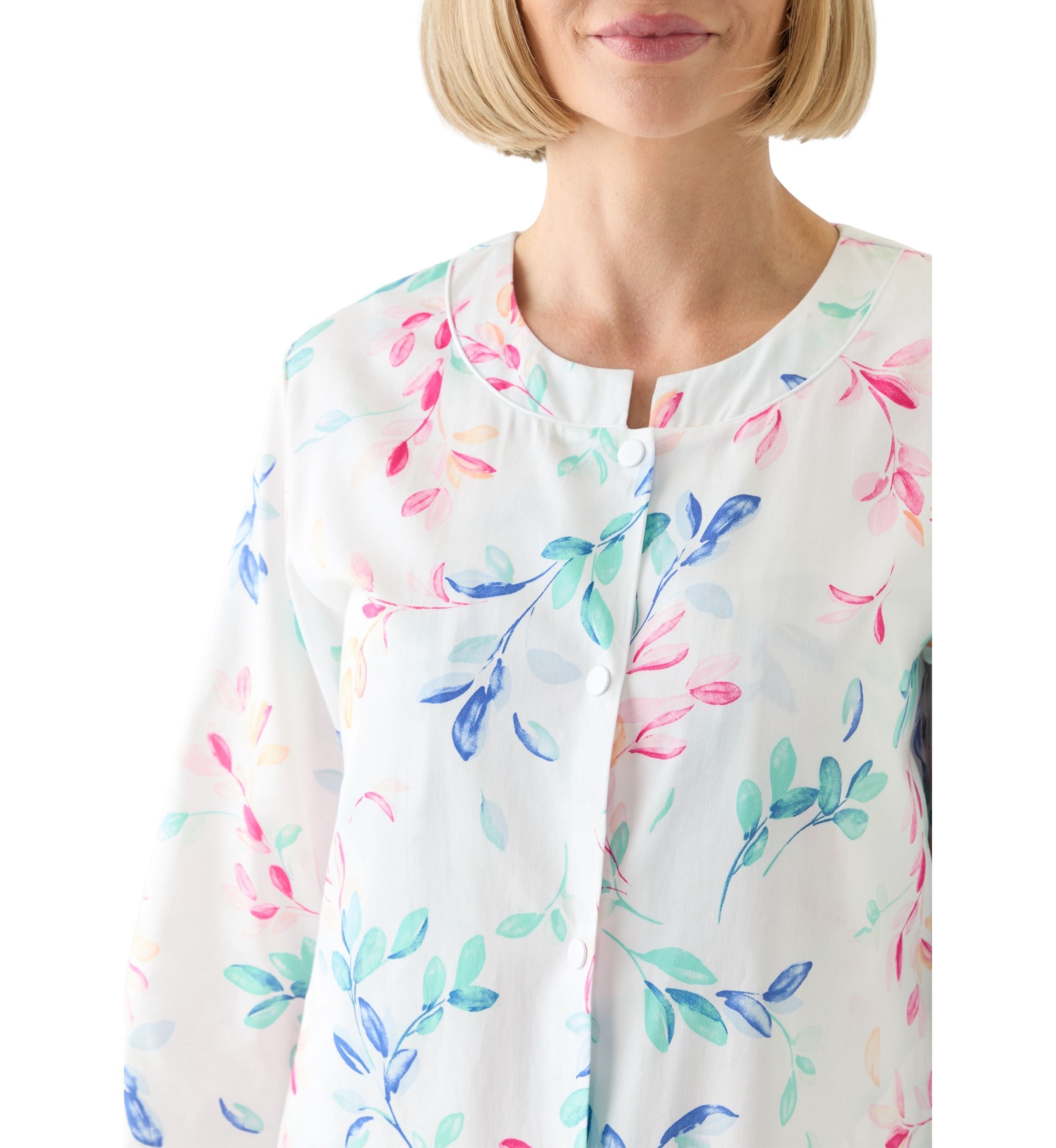 Short Snap Front Robe