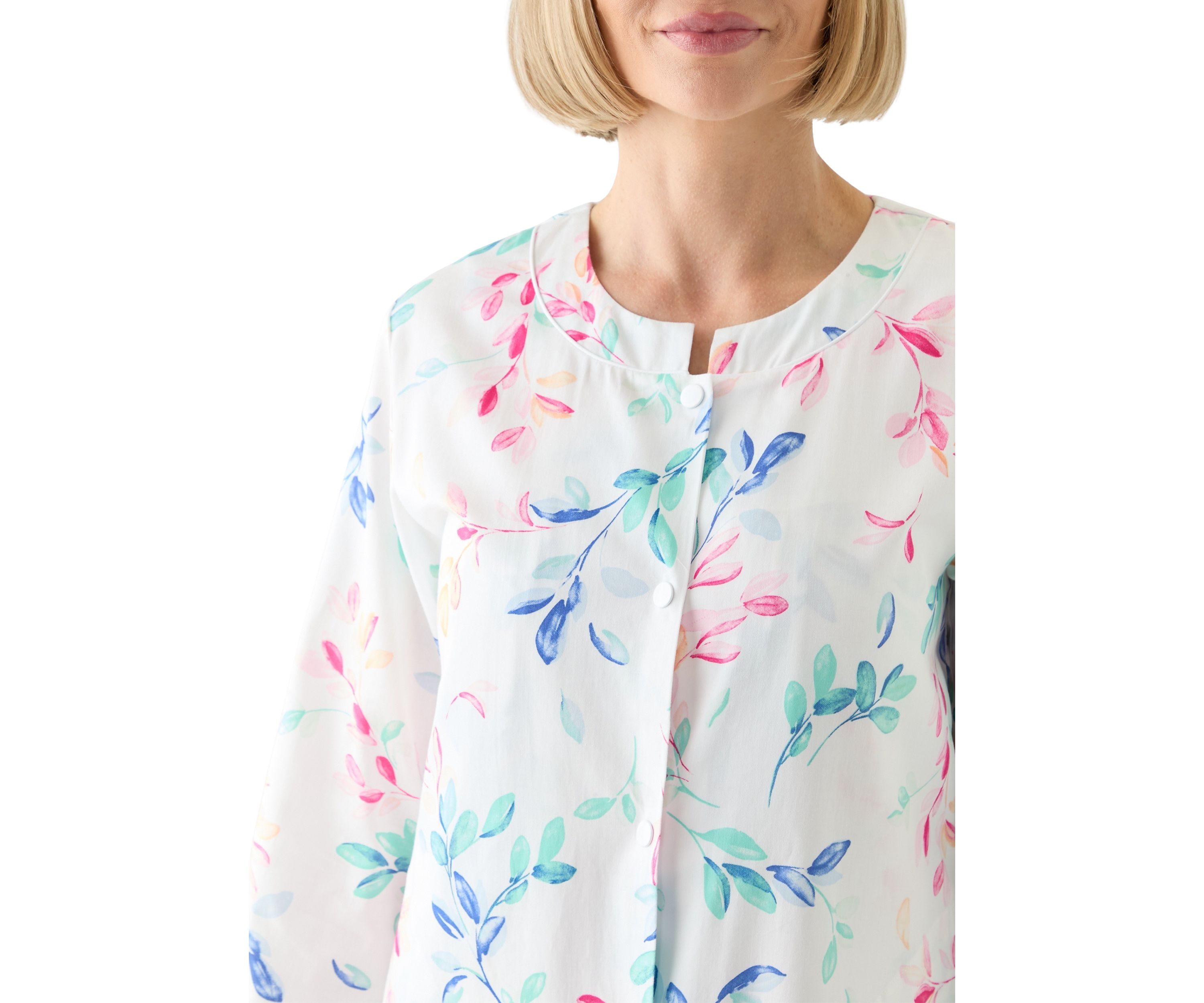 Short Snap Front Robe