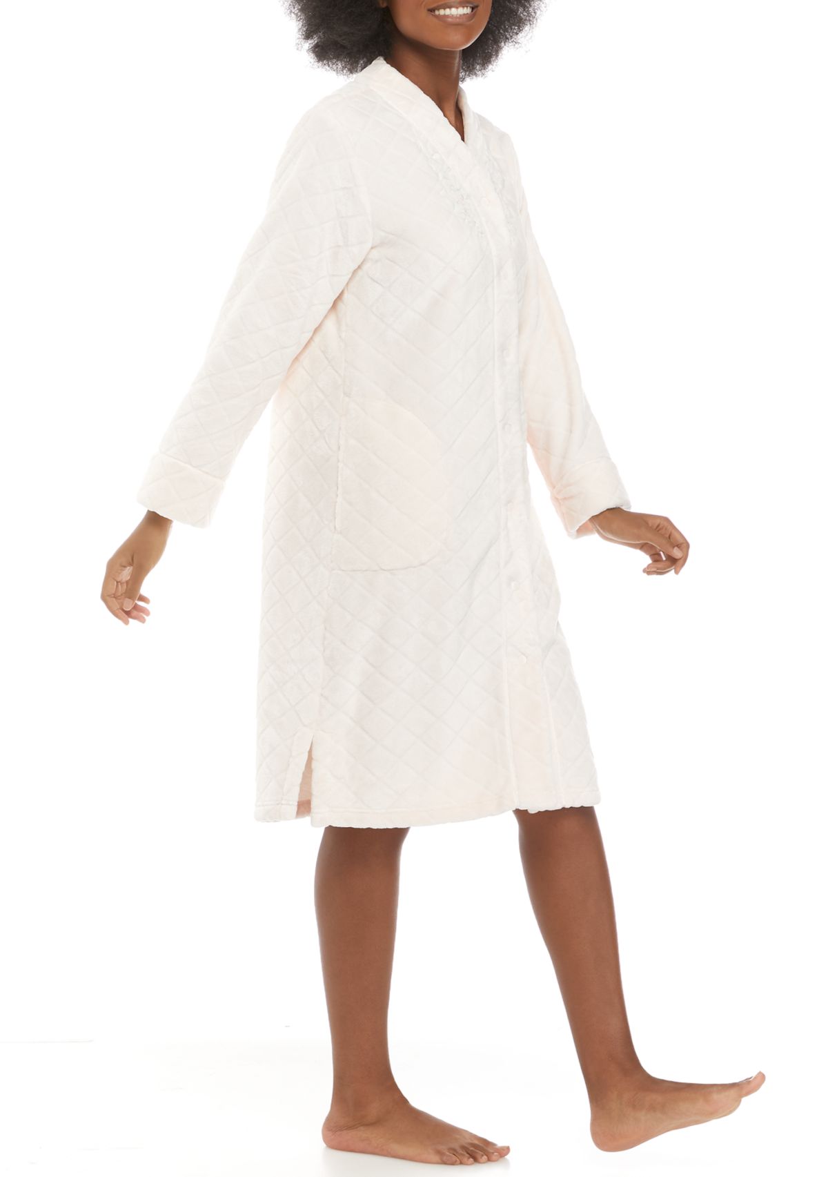 Miss Elaine Women's Honeycomb Short Button Robe | Belk