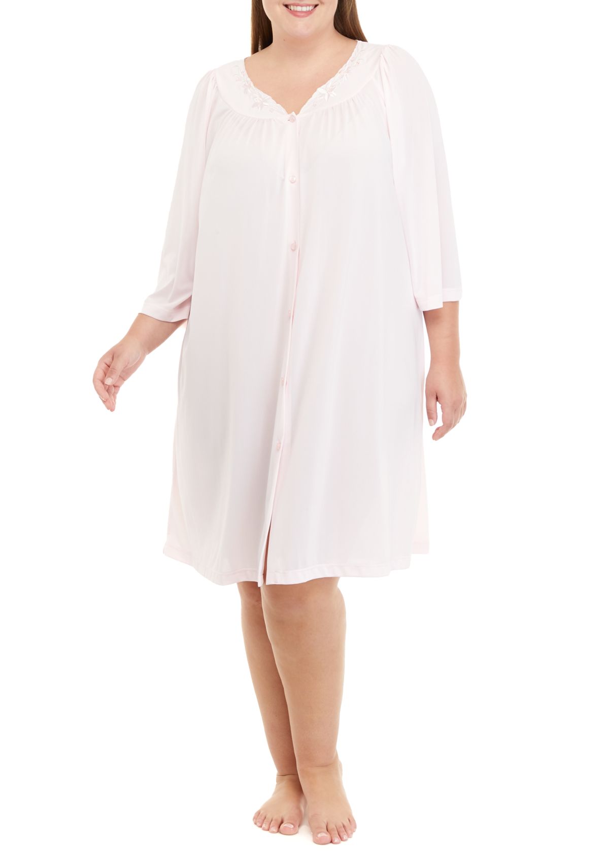 Plus Size Tricot Robe