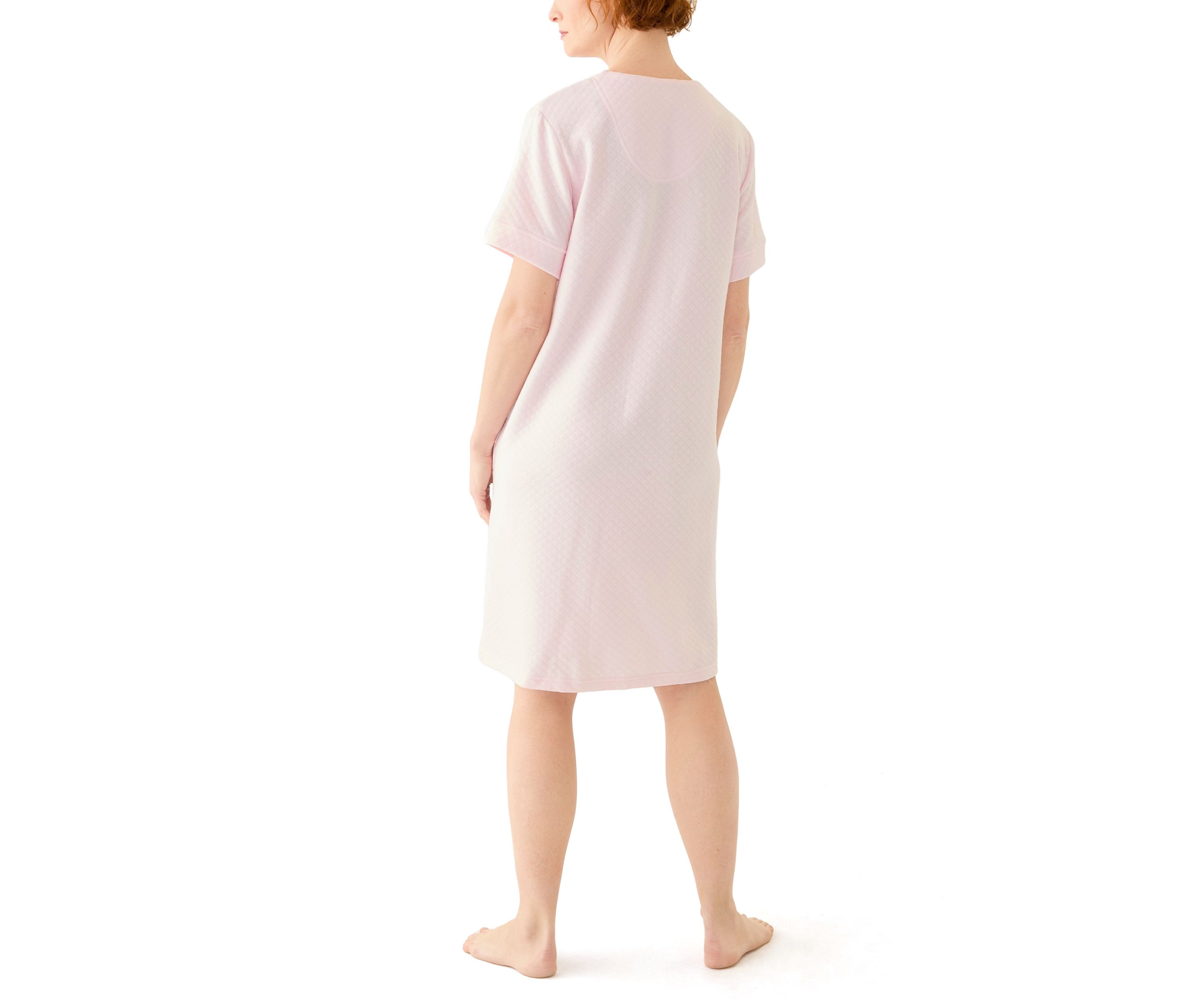 Womens Quilted Short Zip Robe