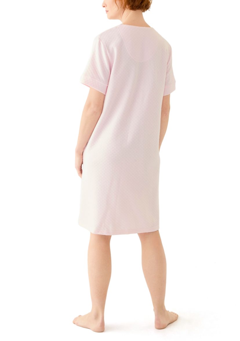 Womens Quilted Short Zip Robe