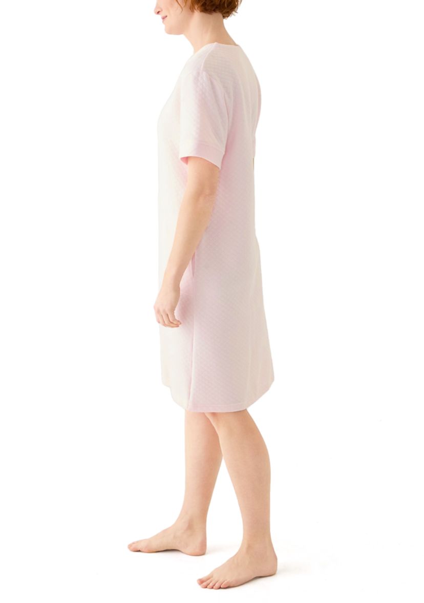 Womens Quilted Short Zip Robe