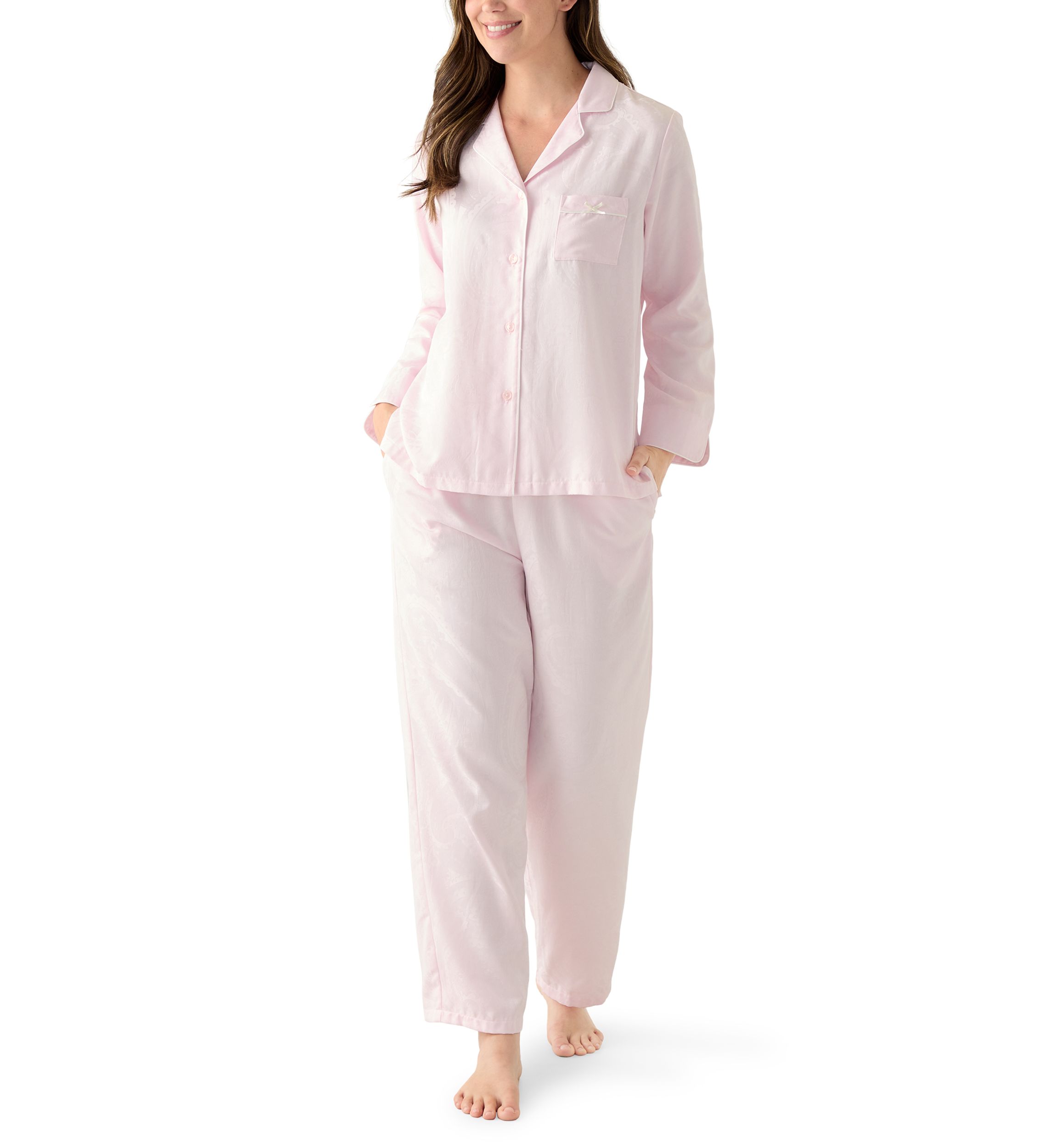 Satin Jacquard Pajama Set