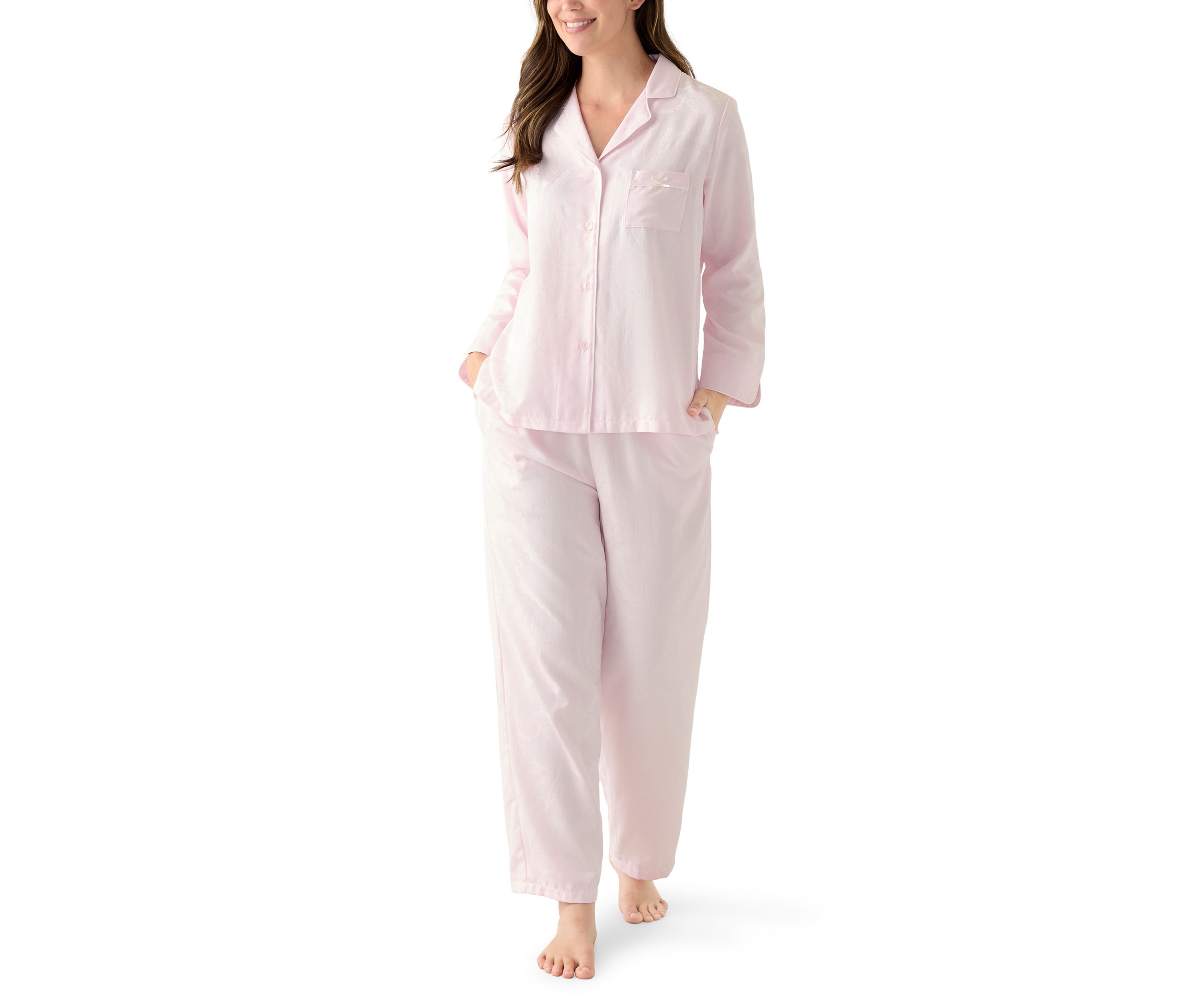Satin Jacquard Pajama Set