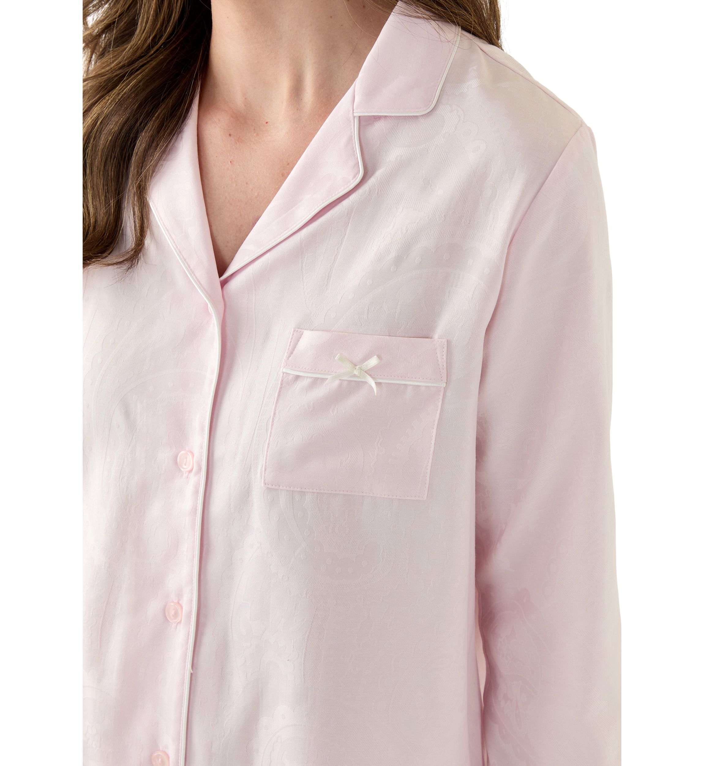 Satin Jacquard Pajama Set