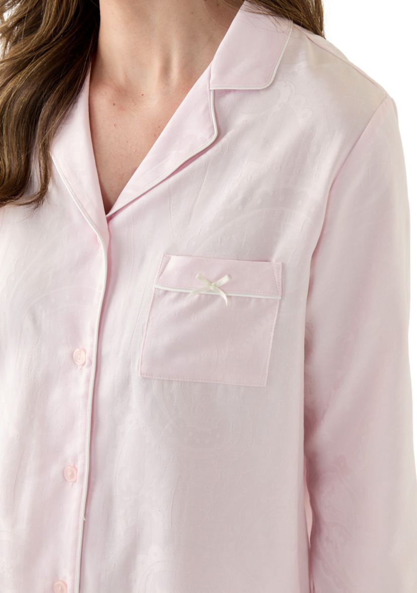 Satin Jacquard Pajama Set