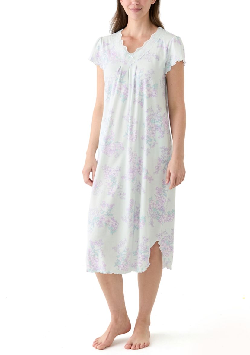 Womens Short Flutter Sleeve Gown