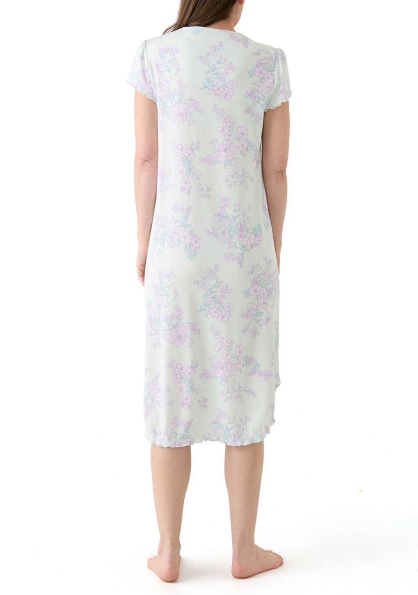 Womens Short Flutter Sleeve Gown