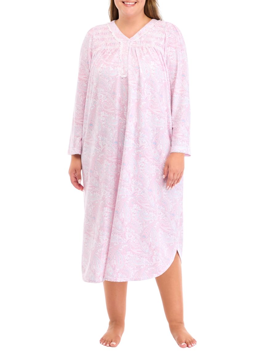 Plus Size Honeycomb Long Gown
